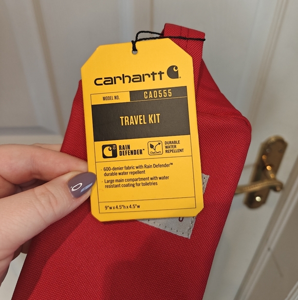 NWT CARHARTT Travel kit Toiletries Bag Cosmetic Bag - Picture 2 of 5